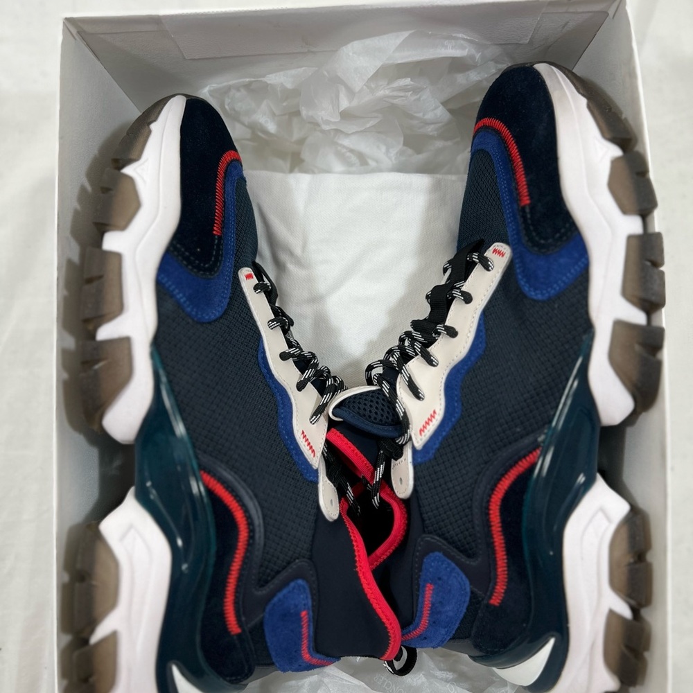 Moncler Black and Blue Sneakers